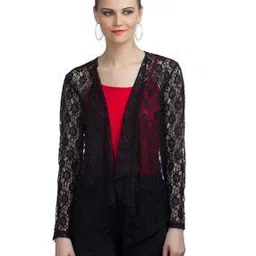 Floral Lace Waterfall Shrug-11