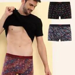 Men Pack of 3 Printed Trunks-20