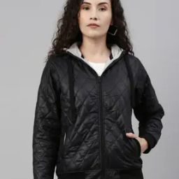 Ribbed Hem Hooded Jacket-picture-18