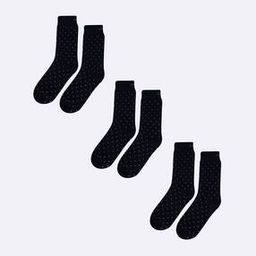 Pack of 3 Women Polka-Dot High Socks-image-114