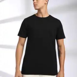 Men Popcorn Pattern Regular Fit Crew-Neck T-Shirt-picture-18