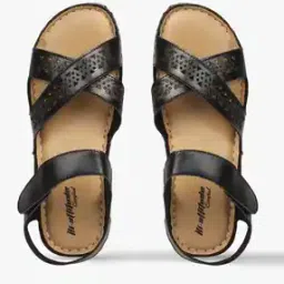 Lazer-Cut Strappy Wedges with Velcro Fastening-3