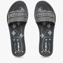 Slip-On Sandals with Floral Print Footbed-image-26