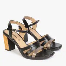 Strappy Block Heels with Buckle Fastening-9