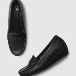 Slip-On Wedge Heeled Shoes-49