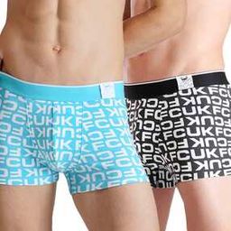 fcuk Men Pack of 2 Logo Print Trunks-picture-7