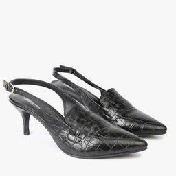 Reptilian Slingback Pumps-17