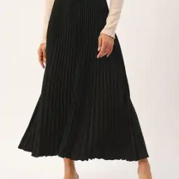 Women Pleated Flared Skirts-image-23