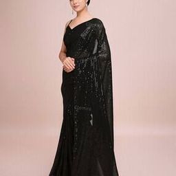 Women Embellished Saree with Sequins Detail-image-37
