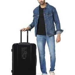 Brand Print Hard Body Large Trolley Bag-image-79