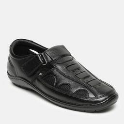 Shoe-Style Sandals with Velcro Fastening-image-62