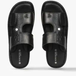 Panelled Slip-On Sandals-36