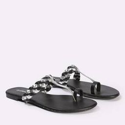Women Braided Toe-Ring Flat Sandals-picture-34