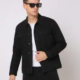 Regular Fit Button-Down Denim Jacket-image-90