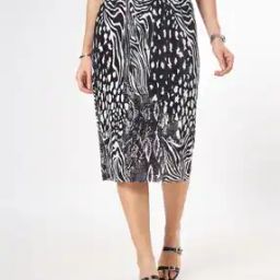 Women Printed Straight Skirt-image-3