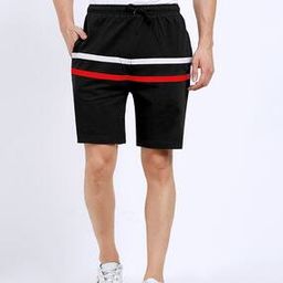 Striped Bermudas Shorts with Drawstring Waist-image-22