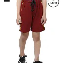 Pack Of 2 Elasticated Shorts with Waist Tie-Up-image-83