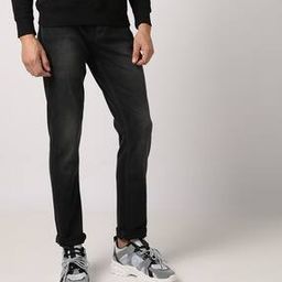 Lightly-Washed Slim Fit Jeans-image-10