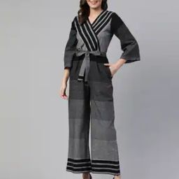 Striped Jumpsuit with Slip Pocket-picture-28