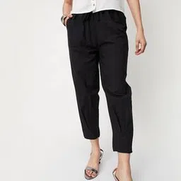 max Flat-Front Pants with Elasticated Drawstring Waist-picture-37