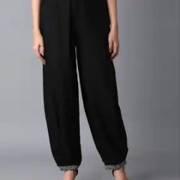 Flat-Front Pants with Semi-Elasticated Waist-image-56