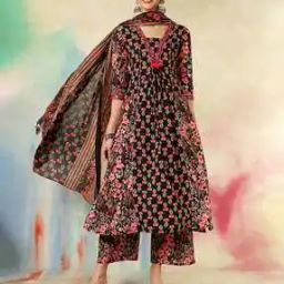WomenEmbroidery Kurta Set-image-5