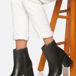 Ankle-Length Chunky Heeled Boots with Zip Closure-picture-18