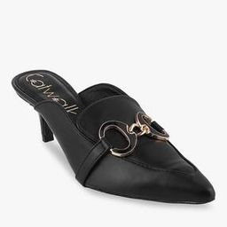 Women Kitten-Heeled Shoes with Metal Accent-picture-8