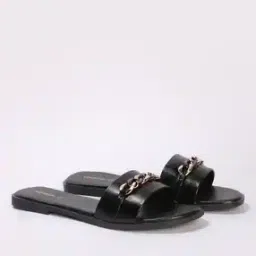 Women Slides with Chain Accent-picture-46