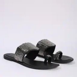 Women Embellished Toe-Ring Flat Sandals-picture-52