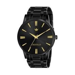 Men CR-BK004-GLDBLK Analogue Watch with Metallic Strap-11