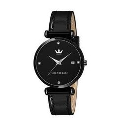 Women CR-L105-BLACK Analogue Watch with Leather Strap-image-78