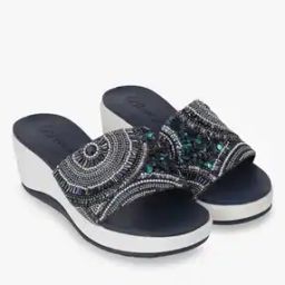 Women Embellished Wedge- Heeled Sandals-image-22