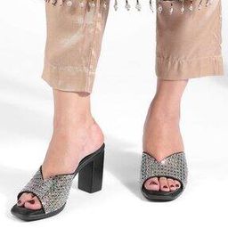 Women Embellished Slip-On Chunky Heels-image-36