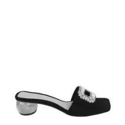 Women Embellished High Chunky Heeled Sandals -image-99