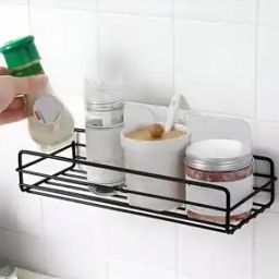 Self-Adhesive GI-Steel Bathroom Shelf-Multipurpose Rack-21