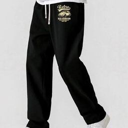 Men Typographic Straight Track Pants with Insert Pockets-image-22