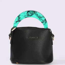 Women Bucket Bag with Metal Logo-image-80