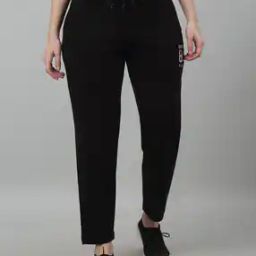 Women Typographic Print Straight Track Pants-image-49