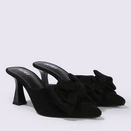 Kitten-Heeled Shoes with Bow-picture-4