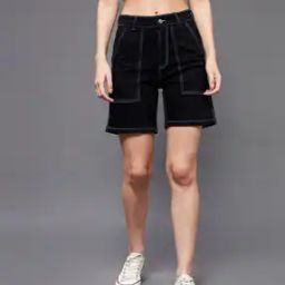 High-Rise Shorts with Insert Pockets-image-79