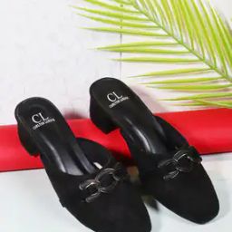 Women Slip-On Mule Chunky Heeled Sandals-picture-17