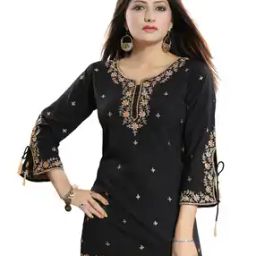 Embellished Round-Neck Tunic-27