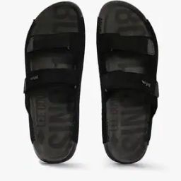 Men Typographic Print Double-Strap Sandals-23
