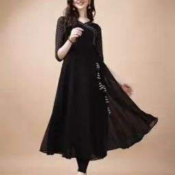 Women Printed Flared Kurta-image-33