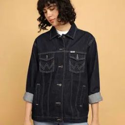 Women Button-Front Relaxed Fit Jacket-20