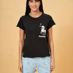 Women Cotton T-Shirt And Shorts Set-image-51