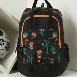 wiki Unisex Robot Print Backpack image 1