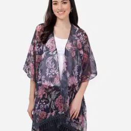 Floral Print Chiffon Shrug-53