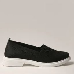Embellished Round-Toe Slip-On Shoes-image-63